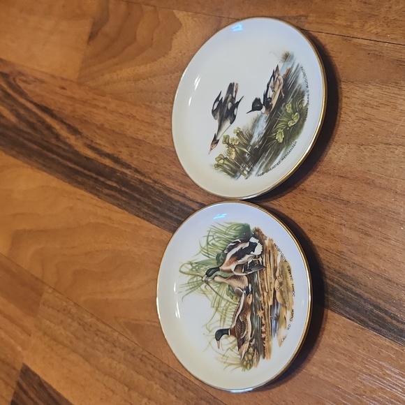 JWK Josef Kuba Bavaria Porcelain Trinket Dishes John James Audubon Duck Scenes - Picture 1 of 14